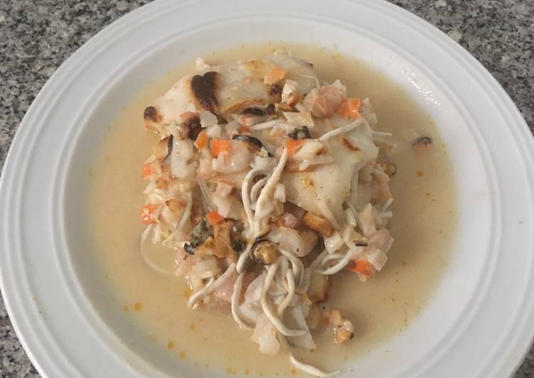 Merluza rellena al horno