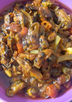 Foto resep Kerang remis saus padang mudah
