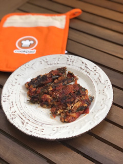 A picture of Leftover sardines... transformed.