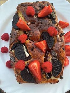 Una foto de Brownie de Oreo y cheesecake
