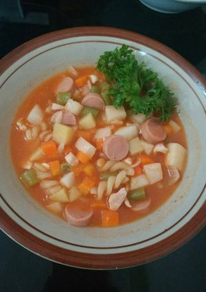 Foto resep Soup merah mempesona