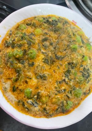 मेथी मलाई मटर (Methi matar malai recipe in Hindi) रेसिपी मुख्य फोटो