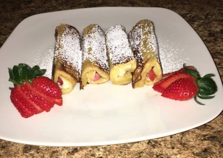 Rollos franceses de fresa #tododulce