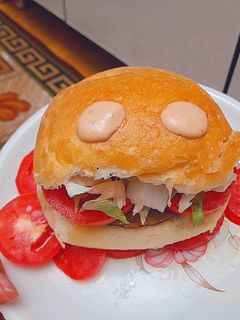 عکسی از دستور همبرگر