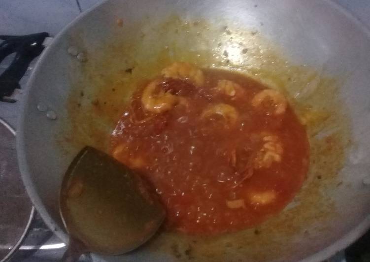 Langkah Mudah untuk Menyiapkan Udang Asam manis sederhana, Bikin Ngiler