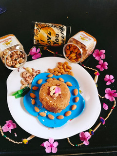 A picture of Badam halwa (Instant badam halwa.