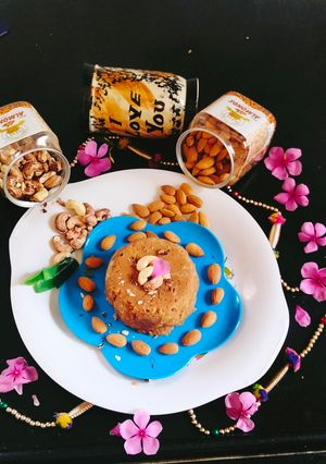 A picture of Badam halwa (Instant badam halwa.
