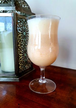 Una foto de Licuado de manzana y mango