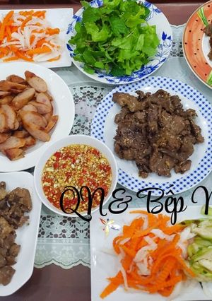 Hình của món Bánh hỏi nai nướng.