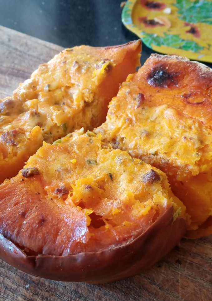 Una foto de Zapallo relleno con carne