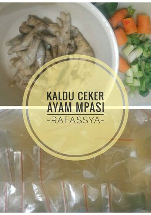 Foto resep Kaldu ceker ayam mpasi - hasil banyak & kental