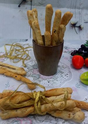Hình của món Grissini rubata (bánh mì que giòn).