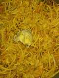 Mung bean sprouts in banana-peanut butter- tikka masala sauce