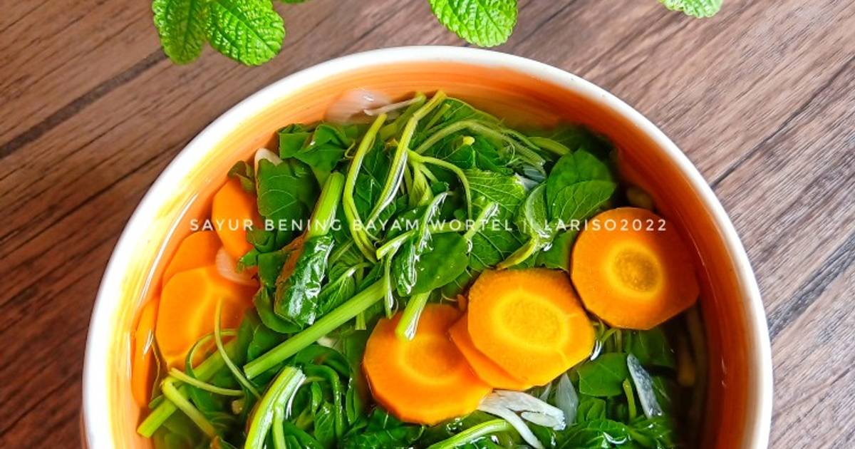 Resep Sayur Bening Bayam Wortel Oleh Resintaw Cookpad