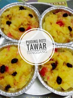 Foto resep Puding Roti Tawar Panggang