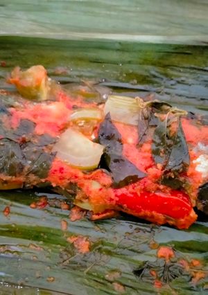 Foto resep Pepes ikan asin peda