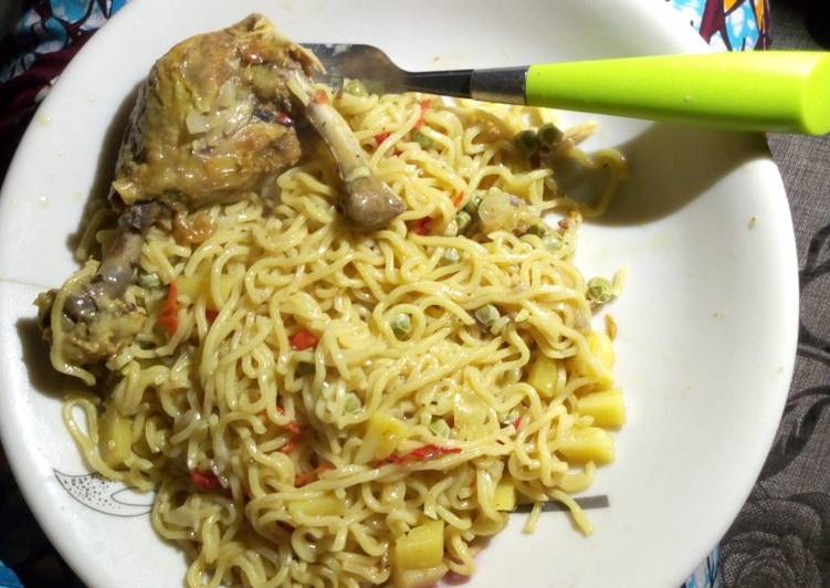 Recipe of Super Quick Homemade Chicken noodles