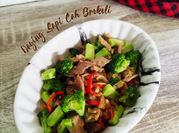 Gambar slice beef brokoli