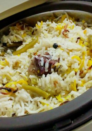 A picture of Lehsuni Biryani.