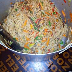 A picture of Suya jolof pasta.