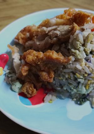 รูปของ ข้าวผัดมันไก่ทอด