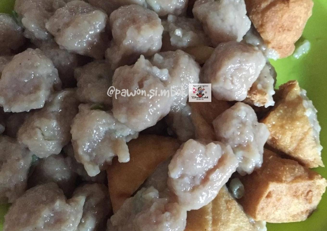 Bakso sapi homemade mentul mentul pawon si mbok🍲🍜