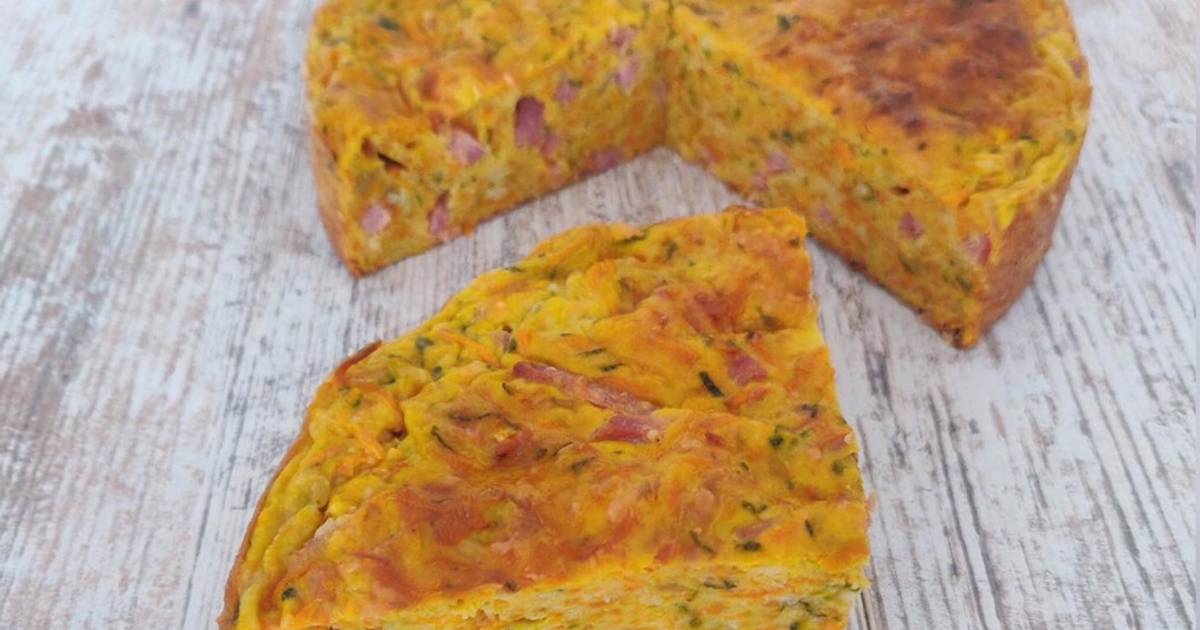 Gateau De Legumes Carottes Courgettes Au Bacon De Hervouet Veronique Cookpad