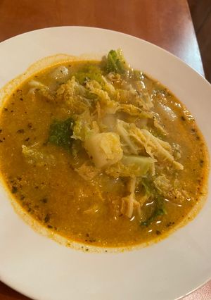 Vegán frankfurti leves recept fotója