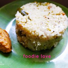 A picture of Broken wheat upma.