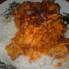 A picture of Ayam Saos Asam Manis Kilat Simple Gak Pake Ribet 😂😂.