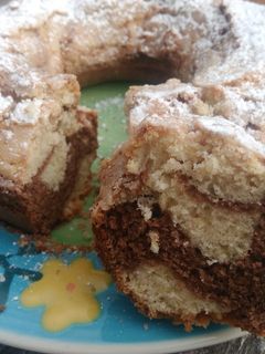 Una foto de Budín marmolado fácil y económico