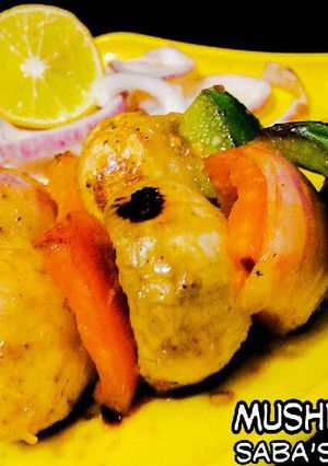 A picture of Mushroom Tikki.