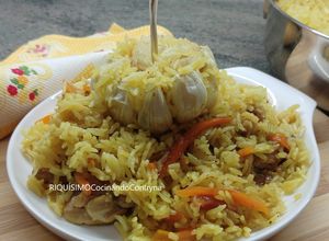 Foto principal de Pilaf de pollo (Arroz con pollo y especias)
