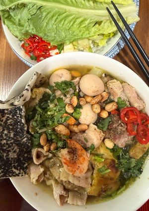 Hình của món Mì Quảng.