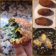 Croquetas de espinaca y pera