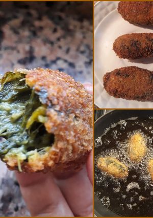 Foto principal de Croquetas de espinaca y pera