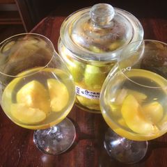 California Farm Greengage Plum Slivovitz Liqueur A picture of California Farm Greengage Plum Slivovitz Liqueur.