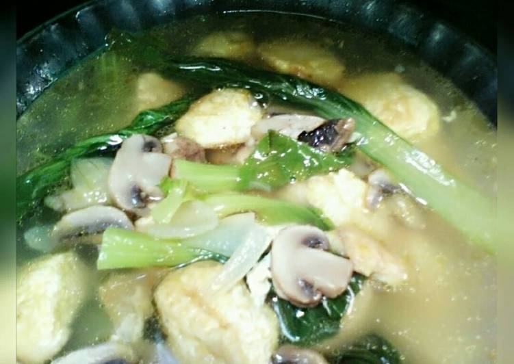 Cara Gampang Menyiapkan Sup miso tahu jamur, Enak