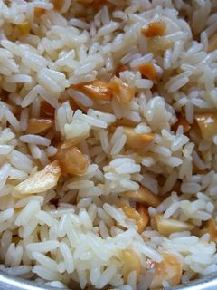 Foto de Arroz com Gengibre e Amêndoas Torradas