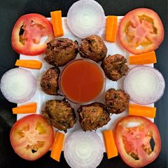A picture of Lauki pakoda.