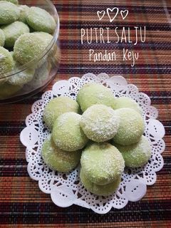 Foto resep Putri Salju Pandan Keju