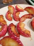Pomme confite flambée au Calvados