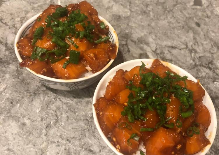 Recipe of Super Quick Homemade Spicy Salmon Don