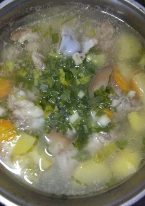 Hình của món Canh xương heo hầm lagu cà rốt,khoai tây.