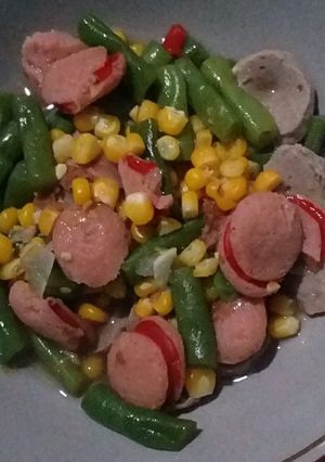 Foto resep Buncis Sosis Jagung Bakso