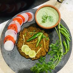 A picture of Dhaba style keema.