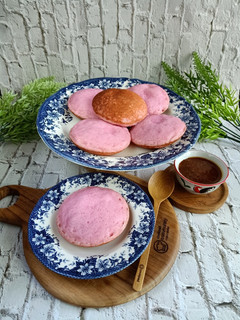Foto resep Serabi Pink Kulit Buah Naga