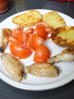 Una foto de Alitas de pollo al grill doble