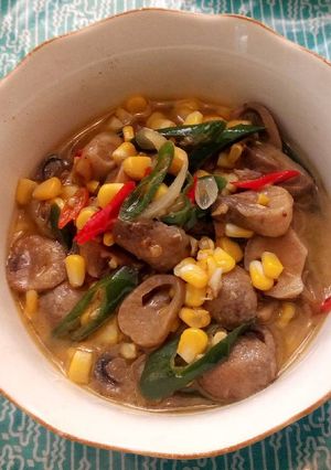 Foto resep Tumis Jamur Merang Jagung Manis Cabe Ijo