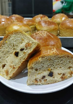 Foto resep Anabolic Pumpkin Sweet Cheese Raisin Buns |High Protein, Low Calorie, Sugar Free